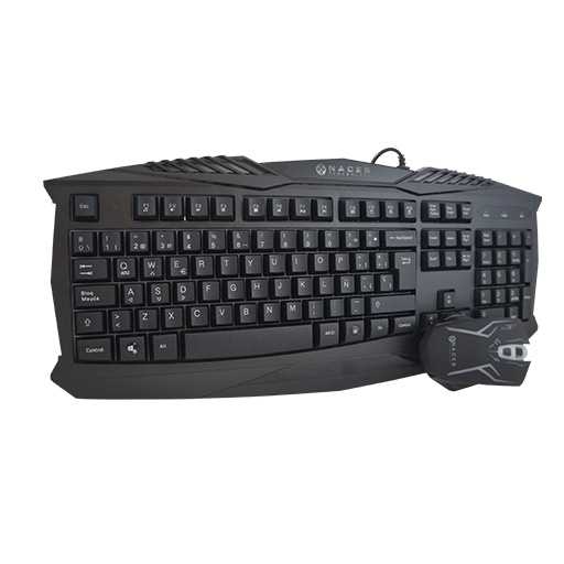 Kit Teclado Y Mouse Gaming Naceb Technology NA 617 Negro USB