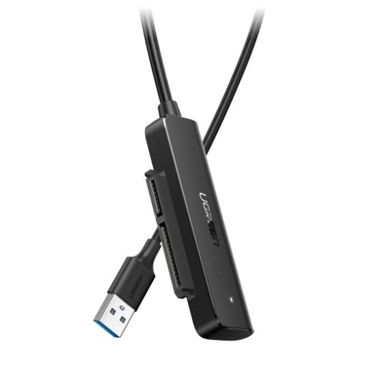 Cable Adaptador SATA a USB 3.0/ SATA 3.0/ 2.0 Ugreen 70609 Soporta HDD y SSD de 2.5"/ Soporta S.M.A.R.T, TRIM, UASP, 50CM