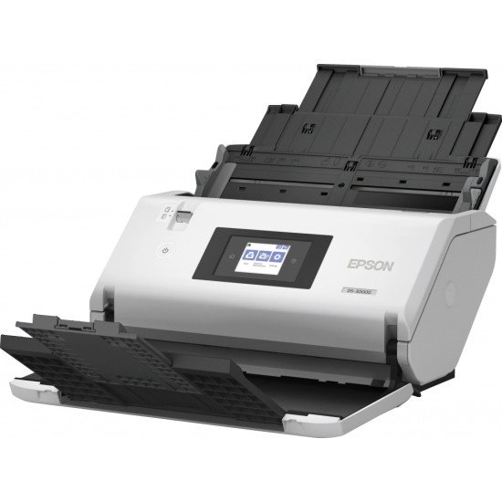 Scanner Epson DS-30000 / 600 x 600DPI / Color / Duplex / USB 3.0 / Blanco/Negro / B11B256201
