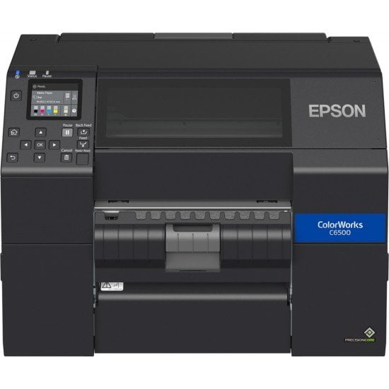 Impresora De Etiquetas Epson ColorWorks CW-C6500P / 1200 x 1200 DPI / Ethernet / USB / Negro / Inyección De Tinta / C31CH77201