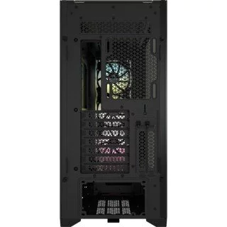 Corsair iCUE 5000X RGB - Gabinete inteligente ATX semitorre para PC con  vidrio templado, color negro