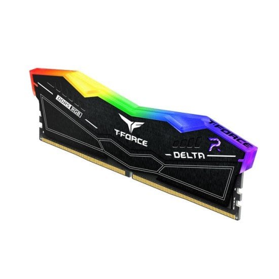 Memoria DDR5 16GB 5200MHZ TeamGroup T-Force Delta TUF GAMING ALLIANCE, FF3D516G5200HC40C01, RGB, Color Negro, ECC, CL40, XMP