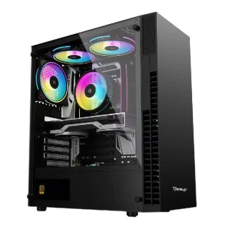 Torre pc gaming color negro
