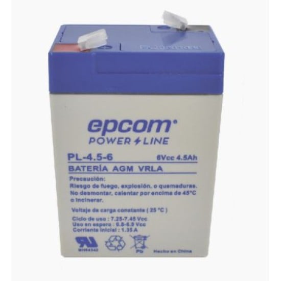 Bateria Epcom PL-4.56 de 6VDC/ 4.5AH