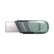 Memoria USB 3.1/Lightning 128GB SanDisk SDIX90N-128G-GN6NE iXpand Flip, Color Gris