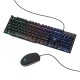 Kit Teclado y Mouse Phoenix Yeyian YKP-20705 RGB/ Alambrico/ USB/ Color Negro