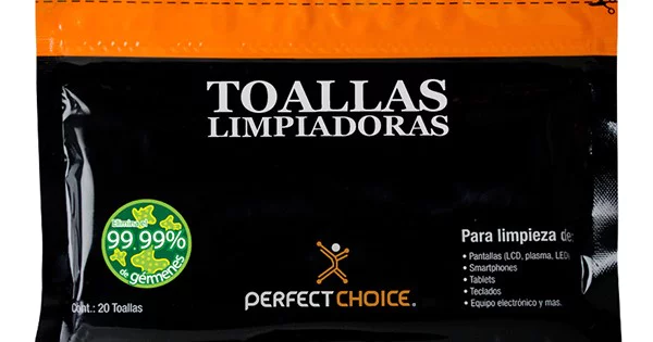 Toallitas Limpiadoras Perfect Choice / Ideal Pantalla / PC-030270