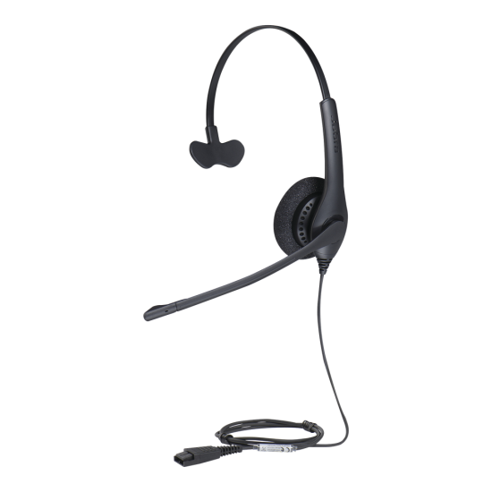 Jabra Biz 1500 mono, auricular profesional con cancelación de ruido, ligero y cómodo ideal para contact center con conexión QD 1513-0157, BIZ-1500-MONO-QD