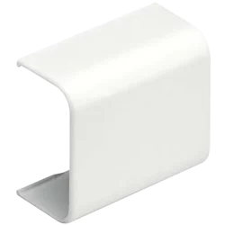 Canaleta blanca de PVC auto extinguible, sin división, 20 x 10 mm, tramo de  6 pies