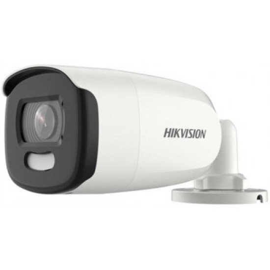 Cámara bala Hikvision DS-2CE10HFT-F28 TurboHD 5MP/ imagen a color 24/7 /lente 2.8mm/ luz blanca 20m/ IP67/WDR 130DB