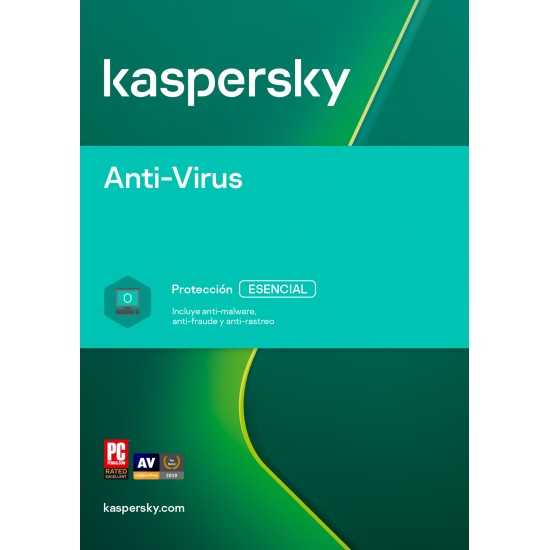 ESD Kaspersky Anti-Virus / 1 Dispositivo / 3 Años / Base, KL1171ZDATS