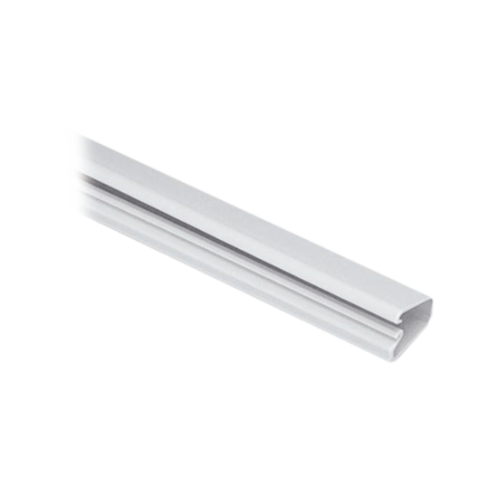 Canaleta LD3 de PVC rígido Panduit con cinta adhesiva para instalación sin herramientas, 19.6x12x1828.8mm, color blanco mate, LD3IW6-A