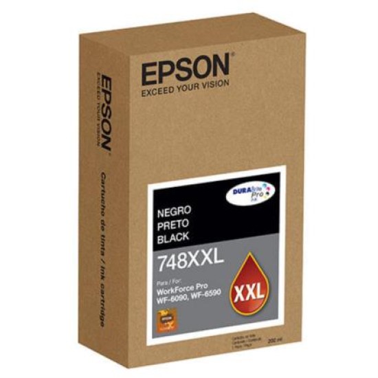 Cartucho de tinta Epson T748XXL negro para WF-6090/WF-6590