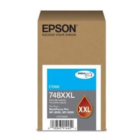 Cartucho de tinta Epson T748XXL cyan para WF-6090/WF-6590
