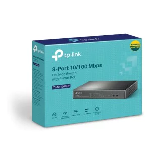 SWITCH TP-LINK 8 PUERTOS GB 10/100/1000 4 POE C.M (M)