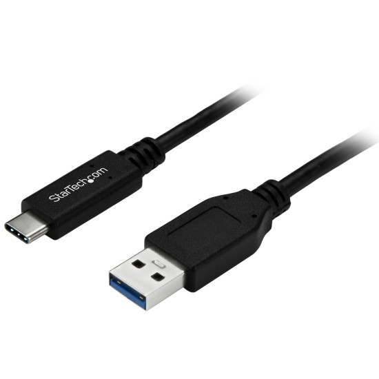 Cable Adaptador Startech de USB a Macho-USB C Macho, 1M, Negro, USB315AC1M