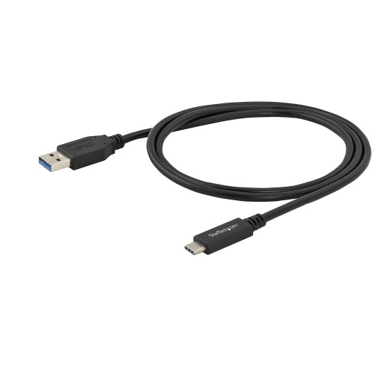 Cable Adaptador Startech de USB a Macho-USB C Macho, 1M, Negro, USB315AC1M