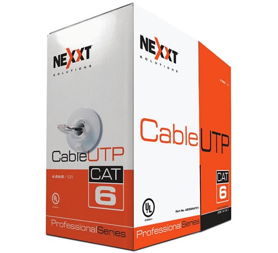 Cable Nexxt Solutions Enterprise Cat6 UTP 4P 23AWG CM 305m Azul AB356NXT02 - NEXXT