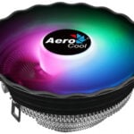 Ventilador Aerocool Air Frost Plus FRGB 3P Intel, AMD AM4, 1500 RPM, Aluminio, RGB, Negro, 4710562750188