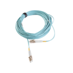 Jumper de Fibra Optica Multimodo 50/125 XGLO OM3, LC-LC Duplex, OFNR Siemon FJ2-LCLC5L-10AQ Color Aqua, 10 Metros