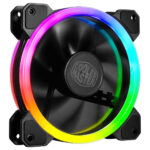 Ventilador Cooler Master Masterfan MF120 S2 ARGB, 120MM, 1200RPM Negro, MFW-B2DN-12NFA-S2