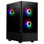 Gabinete Gamdias GD-TALOS E3, ARGB Con Ventana/ Midi-Tower/ Mini-ITX/ Micro-ATX/ ATX/ 3 Ventiladores/ USB 3.0-2.0/ Sin Fuente/ Negro