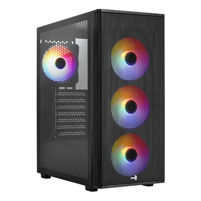 GAB AEROCOOL DESINGER GBKV2 NEGRO CRIS TEMP RGB ATX/MATX/MITX 4711099476770 - AEROCOOL