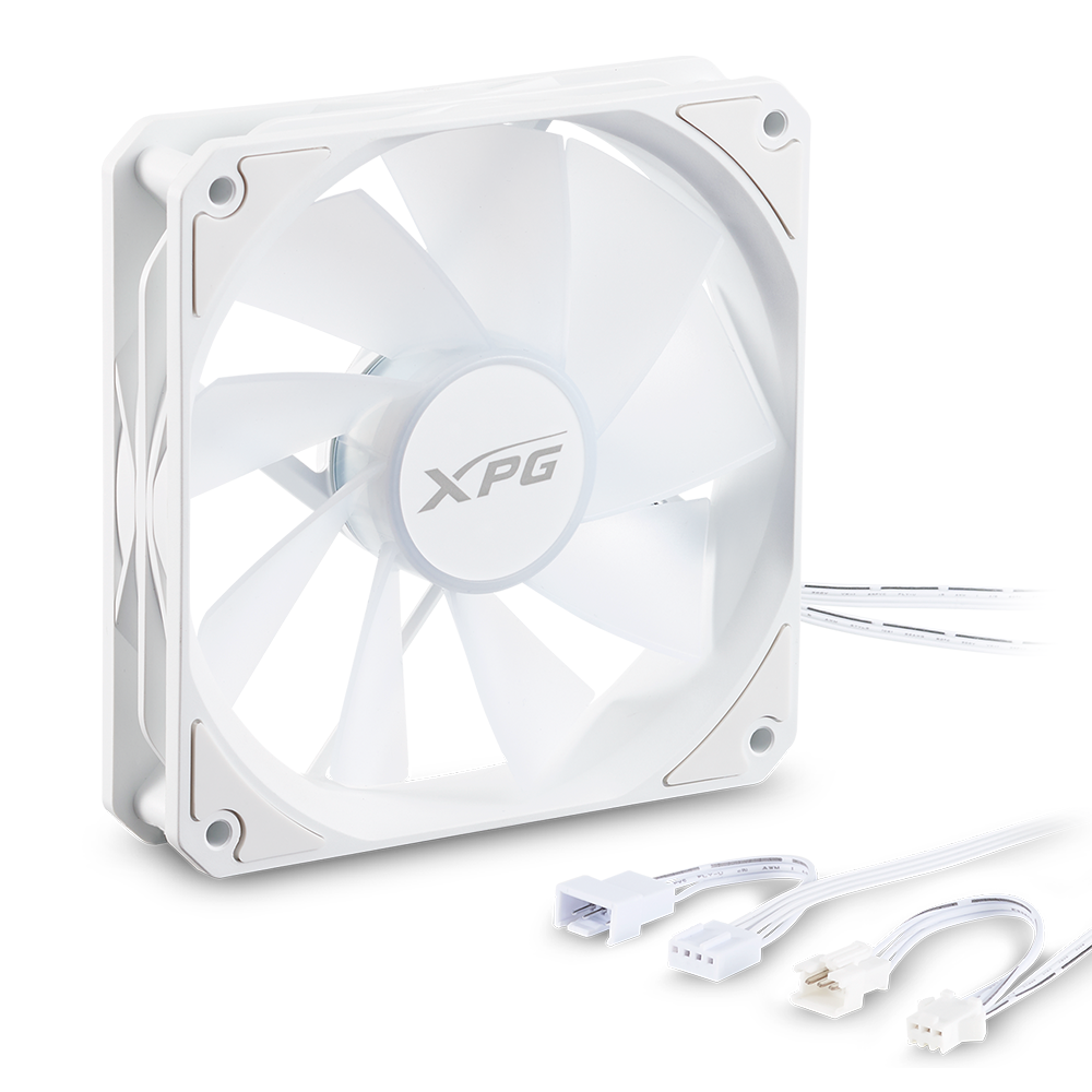 VENTILADOR ADATA XPG VENTO R 120MM ARGB 4 PIN PWM 1600RPM BLANCO VENTOR120ARGBPWM WHCWW - ADATA